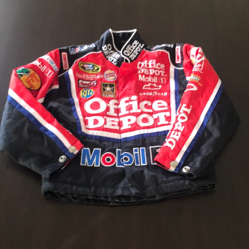 Chase Authentics Nascar Jacket YOUTH Tony Stewart Office Depot Mobil1 Chevrolet